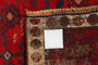 Baluch Persian Rug 6'5" x 3'1" - Semi Antique Mihrab Red, Blue Hand Knotted | back view | SKU 110432