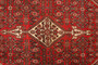 Hamadan Persian Rug 10'1" x 7'10" - Semi Antique Afshan Red, Blue Hand Knotted | back view | SKU 110436
