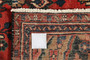 Hamadan Persian Rug 8x5 ft - Semi Antique Medallion (Toranj), Herati (Mahi) Madder Red, Navy Blue, Cream Hand Knotted | side view | SKU 110450