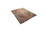 Hamadan Persian Rug 10'0" x 6'11" - Semi Antique Afshan Red, Blue Hand Knotted | corner detail | SKU 110451