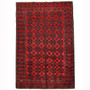 Bijar Persian Rug 9'6" x 6'1" - Semi Antique Medallion Crimson, Navy Blue Hand Knotted | front view | SKU 110454