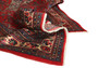 Hamadan Persian Rug 10x6 ft - Semi Antique Afshan Red, Blue Hand Knotted | full view | SKU 110455