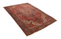 Serapi Persian Rug 12x9 ft - Semi Antique Medallion Red, Blue Hand Knotted | corner detail | SKU 110456