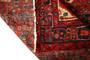 Nahavand Persian Rug 9'8" x 5'4" - Semi Antique Medallion Navy Blue, Red Hand Knotted | side view | SKU 110460