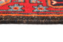 Saveh Persian Rug 9x4 ft - Semi Antique Medallion Red, Brown Hand Knotted | detail view | SKU 110461