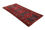 Saveh Persian Rug 9x4 ft - Semi Antique Medallion Red, Brown Hand Knotted | full view | SKU 110461