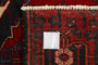 Saveh Persian Rug 9x4 ft - Semi Antique Medallion Red, Brown Hand Knotted | back view | SKU 110461