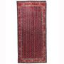 Arak Persian Rug 10'6" x 4'9" - Semi Antique Medallion Crimson, Red Hand Knotted | front view | SKU 110465