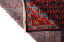 Arak Persian Rug 10x4 ft - Semi Antique Herati (Mahi), Afshan (All-Over) Madder Red, Navy Blue, Crimson Hand Knotted | side view | SKU 110465