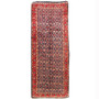 Arak Persian Rug 12x4 ft - Semi Antique Medallion Crimson, Red Hand Knotted | front view | SKU 110466