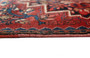 Ardabil Persian Rug 12x3 ft - Semi Antique Medallion (Toranj), Herati (Mahi) Madder Red, Dark Red, Navy Blue Hand Knotted | full view | SKU 110467