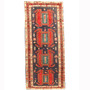 Ardabil Persian Rug 8'10" x 3'7" - Semi Antique Medallion Turquoise, White Hand Knotted | front view | SKU 110468