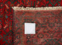 Hosseinabad Persian Rug 9'0" x 2'6" - Semi Antique Medallion Crimson, Ivory Hand Knotted | side view | SKU 110475