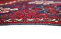 Josheghan Persian Rug 10x6 ft - Semi Antique Geometric Crimson, Navy Blue Hand Knotted | corner detail | SKU 110477