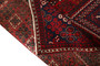Josheghan Persian Rug 10'1" x 6'5" - Semi Antique Geometric Crimson, Navy Blue Hand Knotted | back view | SKU 110477