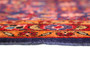 Mahal Persian Rug 10x5 ft - Semi Antique Herati (Mahi), Afshan (All-Over) Navy Blue, Madder Red, Brick Red Hand Knotted | corner detail | SKU 110478
