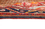 Kurdish Persian Rug 9'8" x 5'3" - Semi Antique Medallion Red, Blue Hand Knotted | corner detail | SKU 110481
