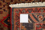 Kurdish Persian Rug 9'8" x 5'3" - Semi Antique Medallion Red, Blue Hand Knotted | back view | SKU 110481