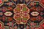 Shiraz Persian Rug 2'4" x 2'2" - Semi Antique Geometric Blue, Red Hand Knotted | full view | SKU 110501
