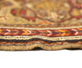 Sirjan Persian Rug 5'7" x 4'3" - Semi Antique Medallion Red, Navy Blue Hand Knotted | detail view | SKU 110506