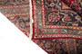 Mashad Persian Rug 11'2" x 8'0" - Semi Antique Medallion Crimson, Ultramarine Hand Knotted | side view | SKU 110512