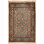 Birjand Persian Rug 3'1" x 1'12" - Semi Antique Medallion Red, Crimson Hand Knotted | front view | SKU 110513