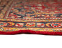 Hamadan Persian Rug 4'7" x 3'9" - Semi Antique Afshan Red, Blue Hand Knotted | full view | SKU 110514