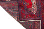 Senneh Persian Rug 6'3" x 4'2" - Semi Antique Medallion Crimson, Navy Blue Hand Knotted | side view | SKU 110515