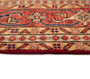 Ardabil Persian Rug 9'5" x 6'9" - Semi Antique Medallion Turquoise, White Hand Knotted | corner detail | SKU 110521