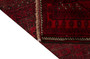 Baluch Persian Rug 6x3 ft - Semi Antique Mihrab Red, Blue Hand Knotted | corner detail | SKU 110525