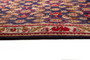 Ardabil Persian Rug 10'6" x 3'7" - Semi Antique Medallion Turquoise, White Hand Knotted | detail view | SKU 110527