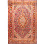 Ardabil Persian Rug 10'2" x 6'9" - Semi Antique Medallion Turquoise, White Hand Knotted | front view | SKU 110530