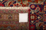 Ardabil Persian Rug 10x6 ft - Semi Antique Medallion (Toranj), Herati (Mahi) Madder Red, Navy Blue, Cream Hand Knotted | side view | SKU 110530