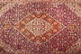 Ardabil Persian Rug 10'2" x 6'9" - Semi Antique Medallion Turquoise, White Hand Knotted | back view | SKU 110530