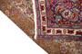 Ardabil Persian Rug 10'6" x 8'0" - Semi Antique Medallion Turquoise, White Hand Knotted | pile detail | SKU 110532