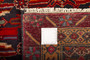 Ardabil Persian Rug 9x3 ft - Semi Antique Medallion Turquoise, White Hand Knotted | side view | SKU 110536