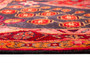 Kurdish Persian Rug 10'8" x 4'1" - Semi Antique Medallion Red, Blue Hand Knotted | full view | SKU 110546