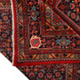 Zanjan Persian Rug 13x9 ft - Semi Antique Medallion Navy Blue, Crimson Hand Knotted | detail view | SKU 110591