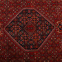 Zanjan Persian Rug 13x9 ft - Semi Antique Medallion Navy Blue, Crimson Hand Knotted | pile detail | SKU 110591