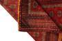 Baluch Persian Rug 5x3 ft - Semi Antique Mihrab Red, Blue Hand Knotted | texture detail | SKU 110596