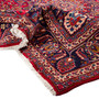 Mashad Persian Rug 10'11" x 8'0" - Semi Antique Medallion Crimson, Ultramarine Hand Knotted | detail view | SKU 110598