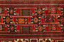 Ferdos Persian Rug 10'0" x 5'5" - Semi Antique Geometric Red, Beige Hand Knotted | back view | SKU 110646