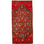 Ferdos Persian Rug 8x3 ft - Semi Antique Geometric Red, Beige Hand Knotted | front view | SKU 110647