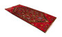 Ferdos Persian Rug 8'11" x 3'9" - Semi Antique Geometric Red, Beige Hand Knotted | detail view | SKU 110647