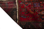 Ferdos Persian Rug 8x3 ft - Semi Antique Geometric Red, Beige Hand Knotted | side view | SKU 110647
