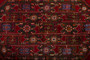 Ferdos Persian Rug 8x3 ft - Semi Antique Geometric Red, Beige Hand Knotted | back view | SKU 110647