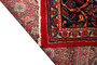Arak Persian Rug 13'2" x 9'10" - Semi Antique Medallion Crimson, Red Hand Knotted | corner detail | SKU 110650
