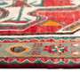 Hamadan Persian Rug 4x3 ft - Semi Antique Afshan Red, Blue Hand Knotted | side view | SKU 110651