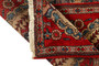 Abadeh Persian Rug 5x2 ft - Semi Antique Medallion (Toranj), Geometric Red, Ivory, Navy Blue Hand Knotted | back view | SKU 110652