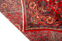 Arak Persian Rug 7'1" x 4'4" - Semi Antique Medallion Crimson, Red Hand Knotted | full view | SKU 110658